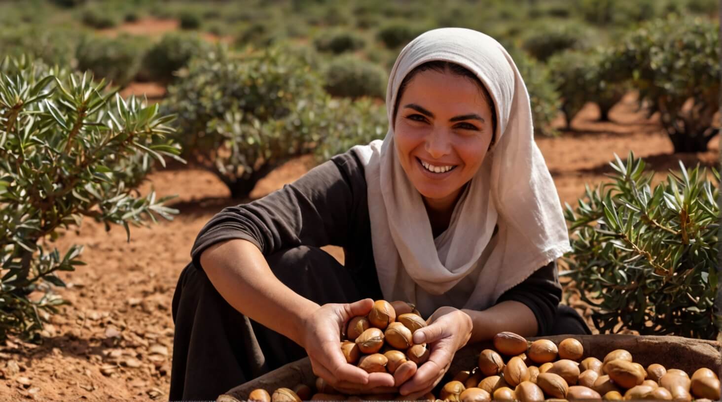 Image of sustainably produced argan oil showcasing eco-friendly practices and responsible sourcing