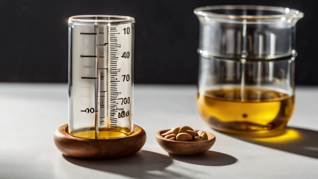 Measuring Vitamin E in Argan Oil 3 A close-up of a scientist using a pipette to extract a drop of oil.