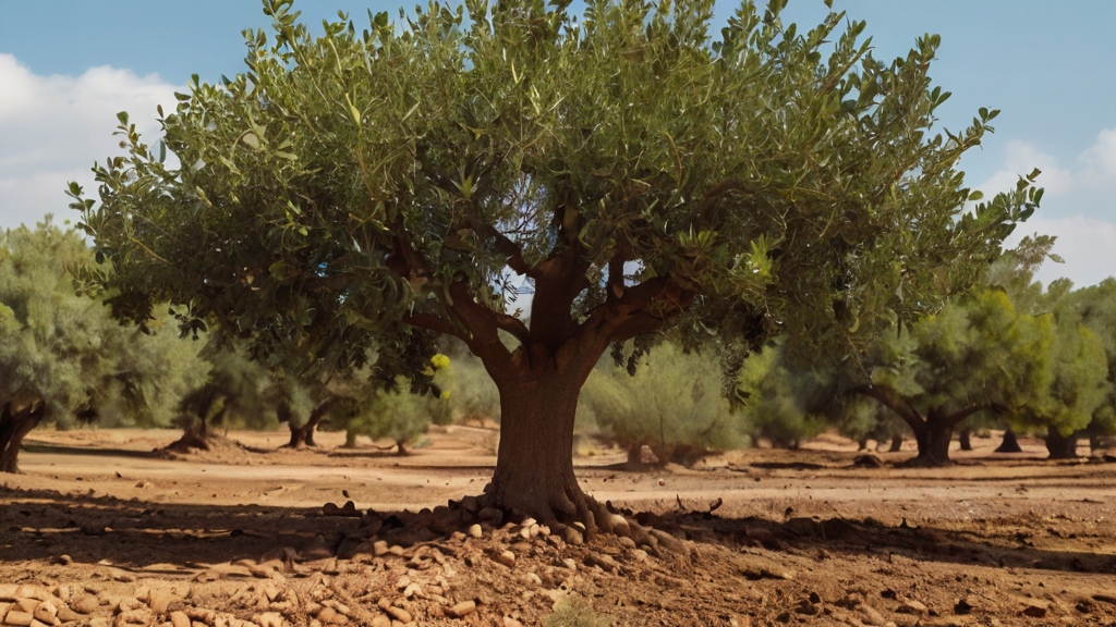 Argan Tree Harvesting Environmental Impact 7 Argan tree forest being cleared, showing displaced local communities.