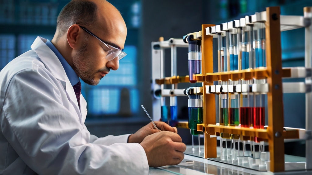 Measuring Vitamin E in Argan Oil 5 A lab coat using high-performance liquid chromatography.