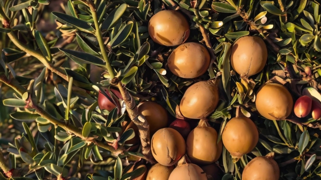 Harvesting Argan for Organic Oil Production 9 Argan trees, symbolizing the sustainable production and conservation of argan oil.