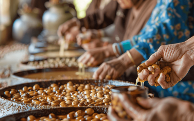 Argan Nut Cracking and Oil Extraction 10 Berber-Led Argan Oil Sustainability Initiatives