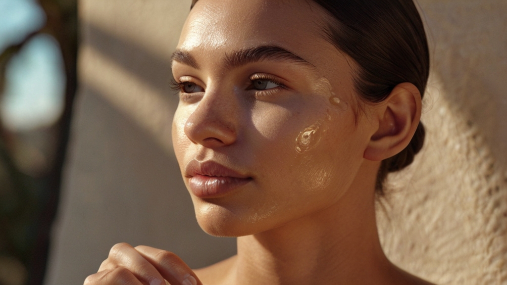 Lightweight Argan Oil Face Moisturizers 4 Lightweight Argan oil moisturizer onto her skin.